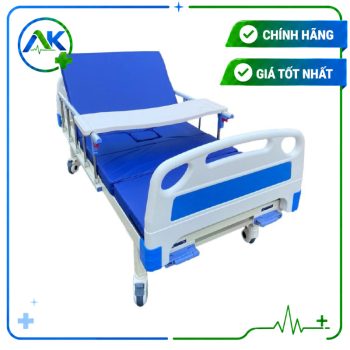 Giường bệnh 2 tay quay có bô Oromi